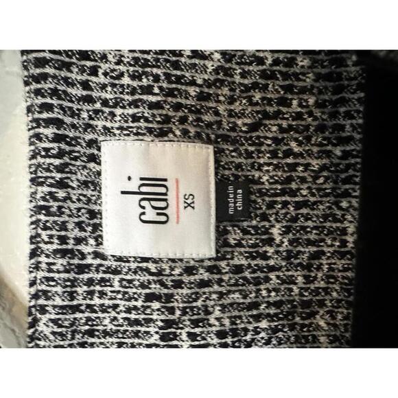 Cabi The Times Gray Knit Jacket Blazer XS 3/4 Sleeves Relaxed Fit Neutral - Picture 4 of 6